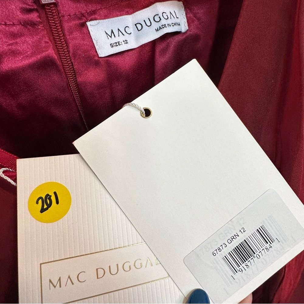 Mac Duggal | A-Line Chiffon Gown - Picture 5 of 5